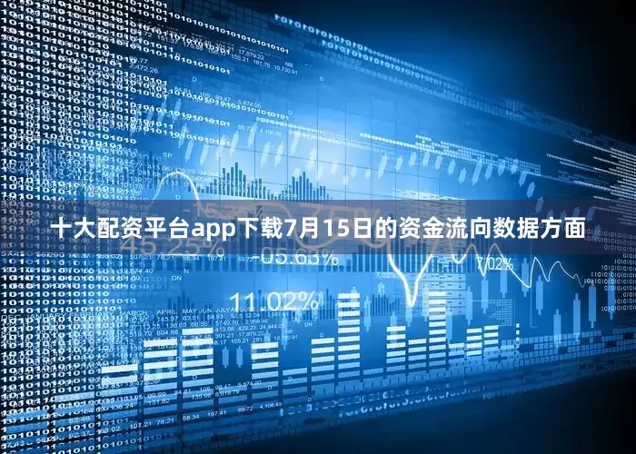十大配资平台app下载7月15日的资金流向数据方面